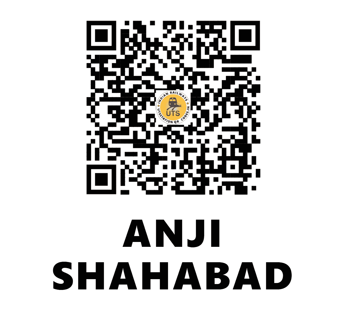 UTS QR Code for ANJI SHAHABAD - AJI - NR (UTTAR PRADESH)